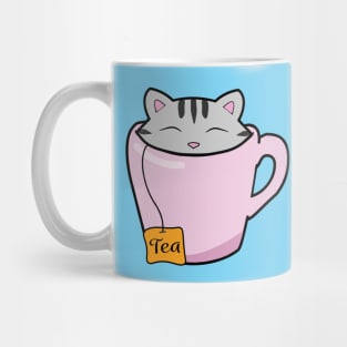 Cute cat in a tea cup Mug